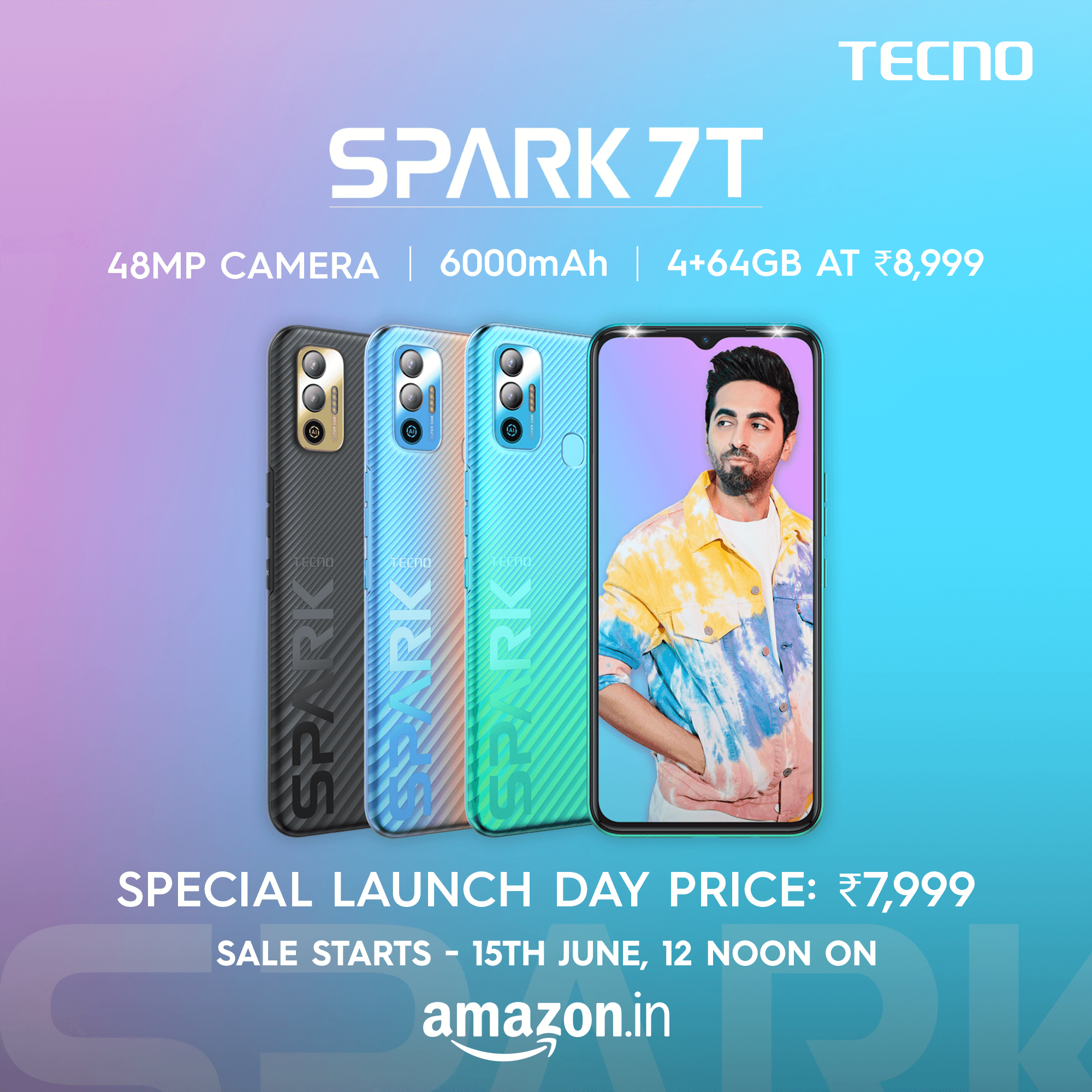 TECNO revolutionizes the budget section with SPARK 7T sporting segment-breaking 48MP AI dual rear camera